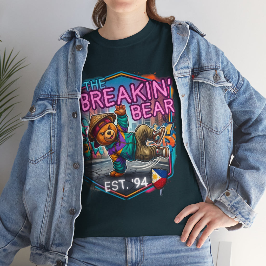 Breakin' Bear Graphic Tee — 'The Breakin' Bear' Est. '94 Retro Streetwear Filipino