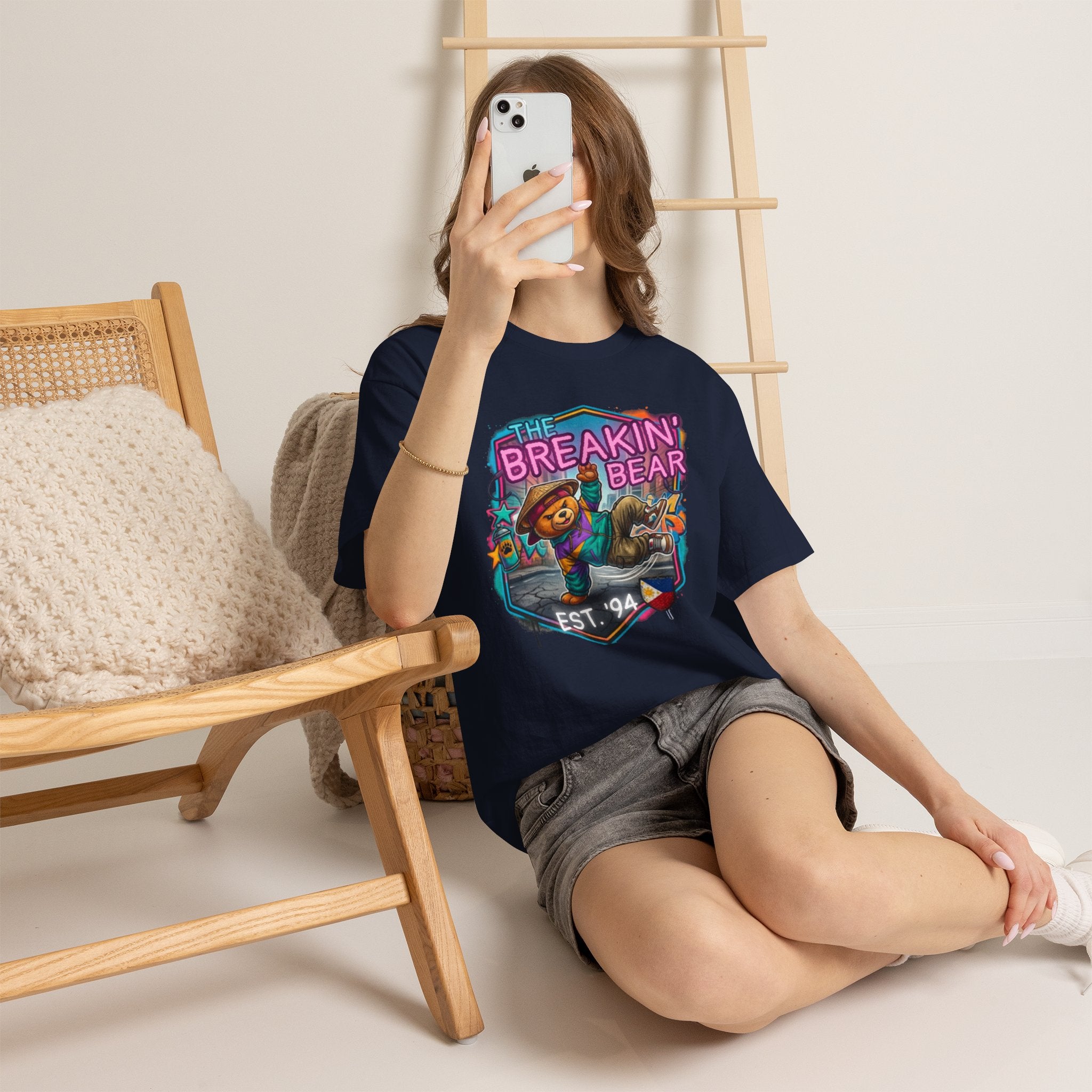 Breakin' Bear Graphic Tee — 'The Breakin' Bear' Est. '94 Retro Streetwear Filipino