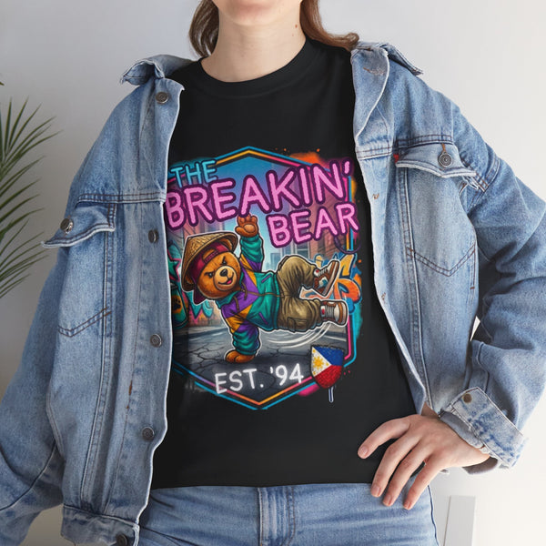 Breakin' Bear Graphic Tee — Retro Hip Hop Bear 'The Breakin' Bear Est. '94'