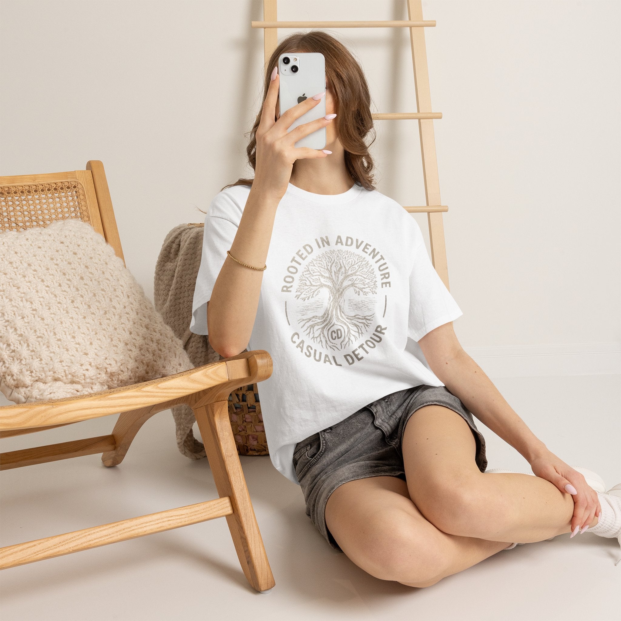 Adventure Tree T‑Shirt — "Rooted in Adventure, Casual Detour" Outdoor Graphic Tee