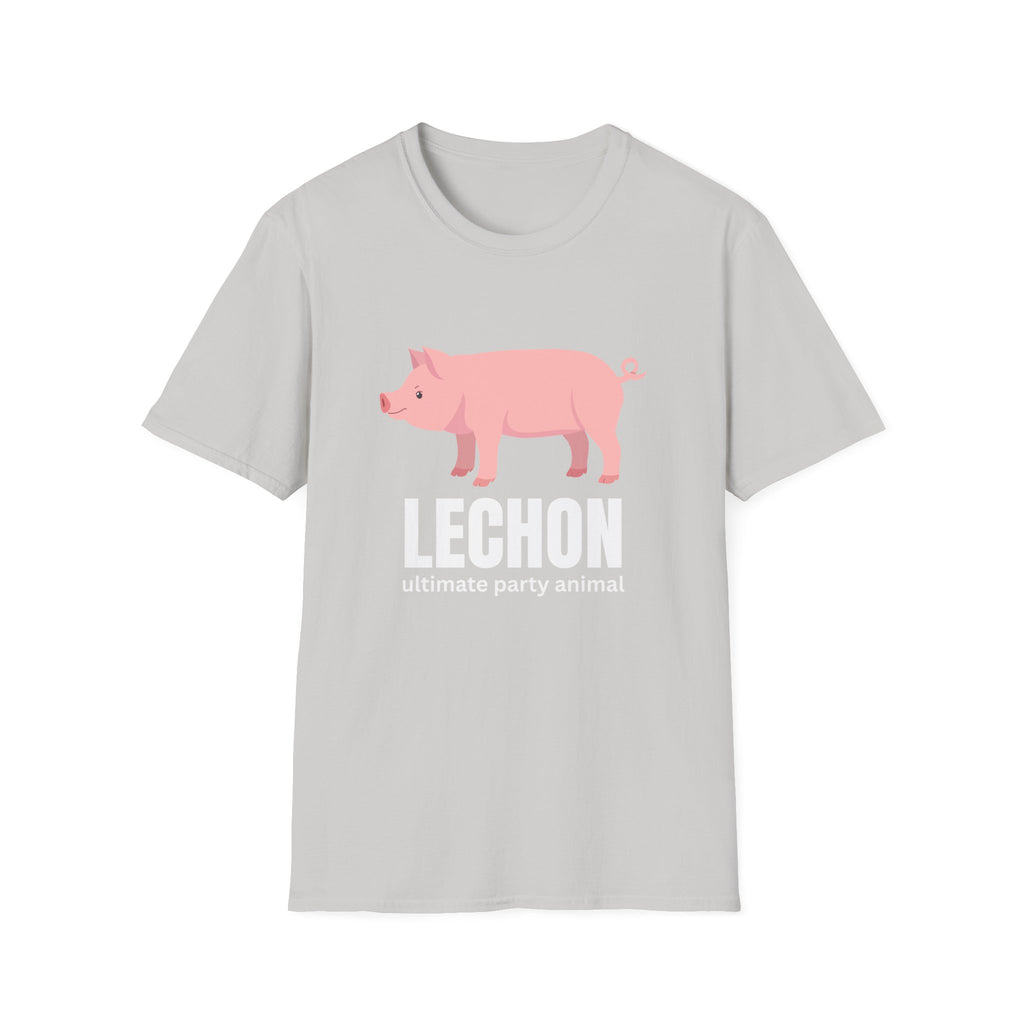 Lechon Pig T-Shirt — “Lechon: ultimate party animal” Funny Filipino Roast Pork Tee