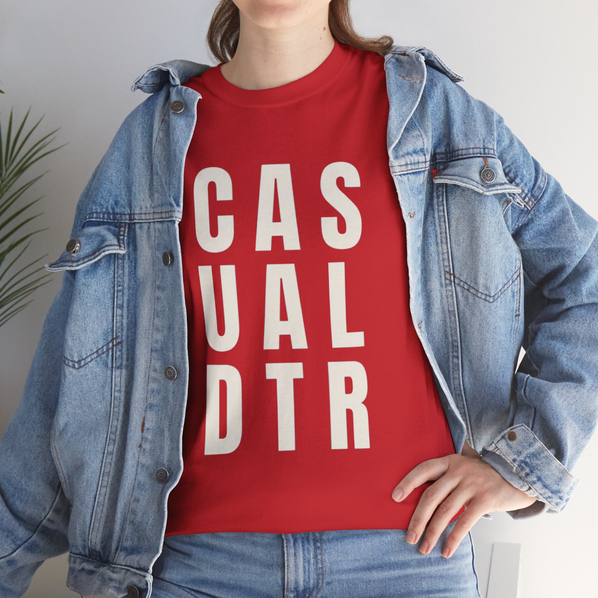 Casual Detour Graphic Tee — Vertical Text Black T‑Shirt