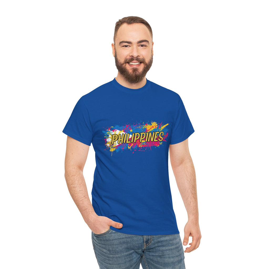 Philippines Color Splash T‑Shirt — Vibrant Filipino Pride Tee