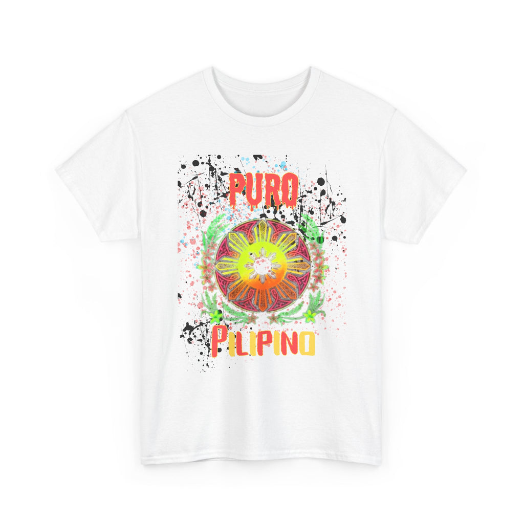 Puro Pilipino Graphic Tee — Vibrant Filipino Pride Floral Design