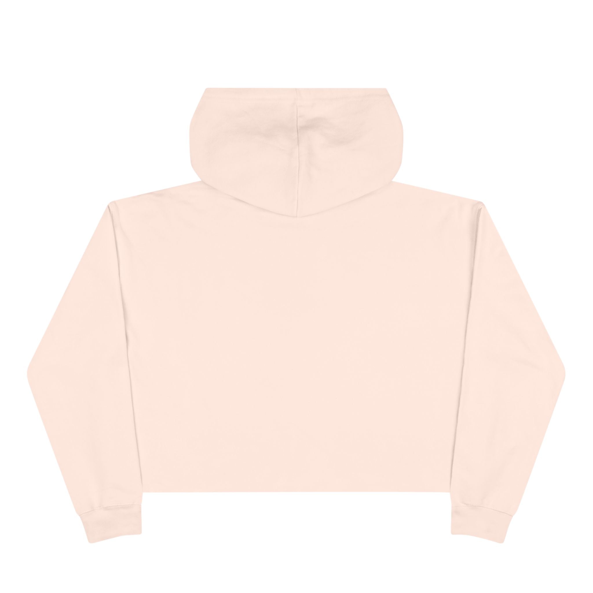 Cropped Hoodie — Sunburst Floral Graphic (Yellow Hibiscus)