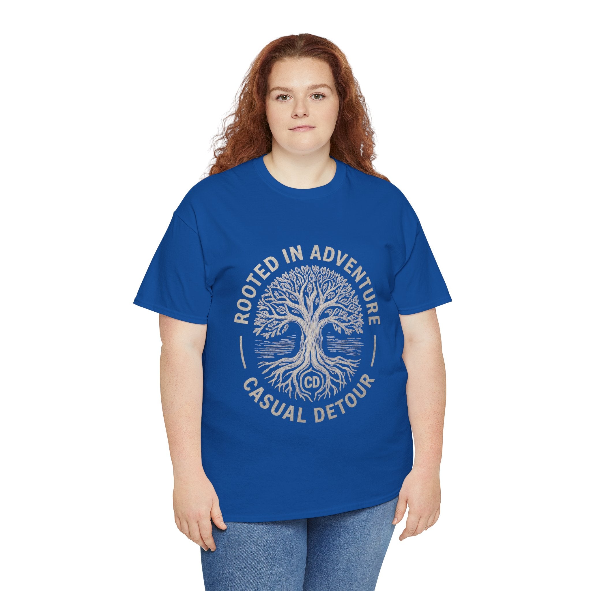 Adventure Tree T‑Shirt — "Rooted in Adventure, Casual Detour" Outdoor Graphic Tee