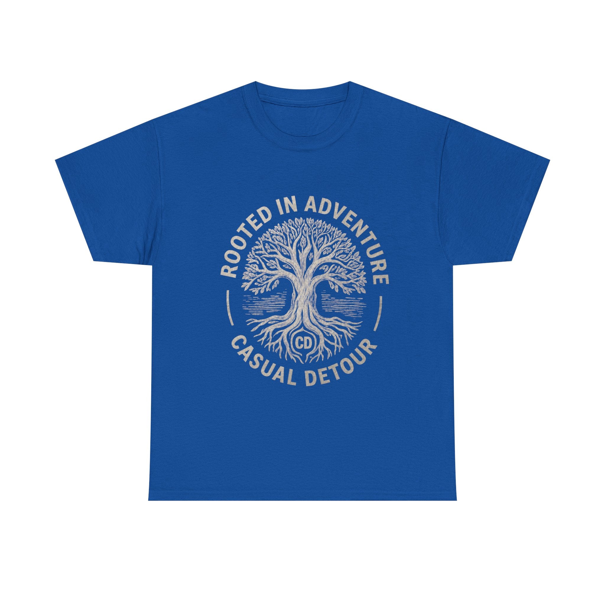 Adventure Tree T‑Shirt — "Rooted in Adventure, Casual Detour" Outdoor Graphic Tee