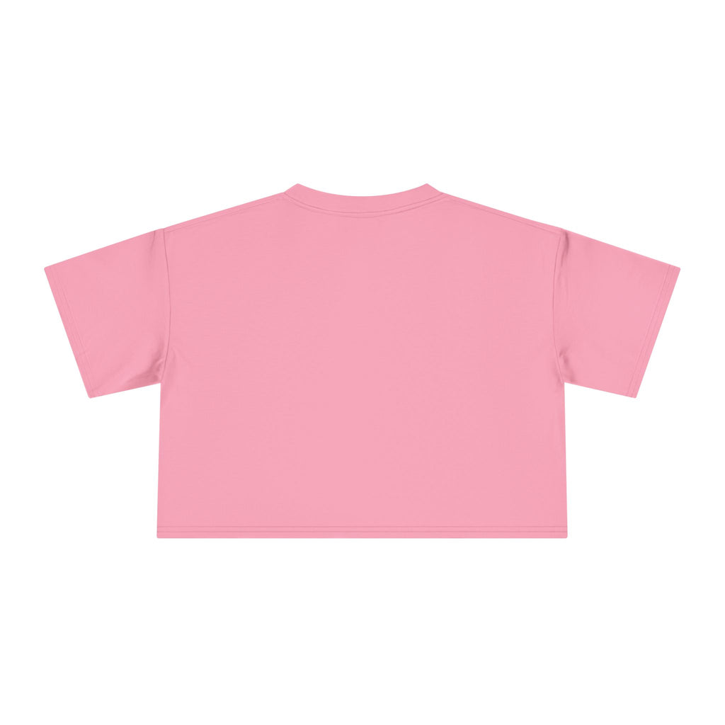 Crop Tee — "Why Fit In When You Were Born to Stand Out" Flamingo Graphic