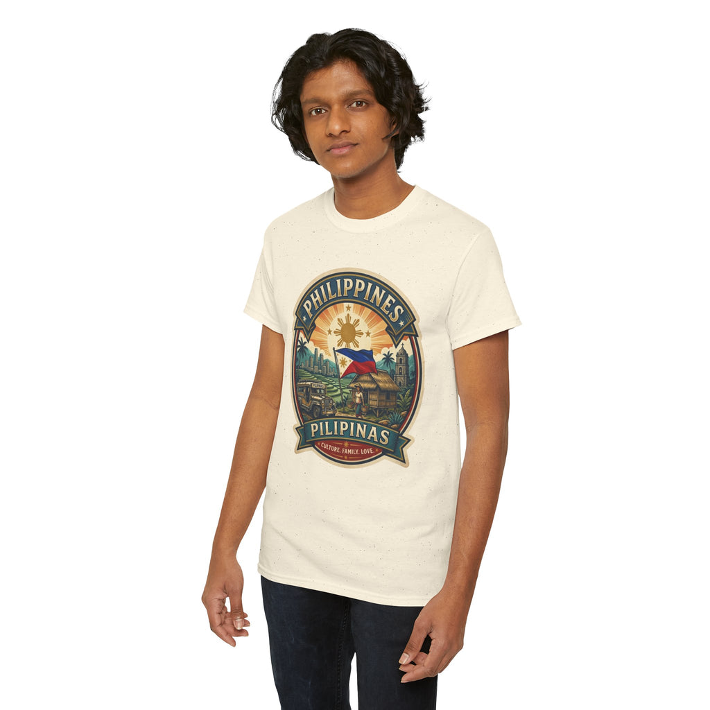 Philippines Vintage Badge T-Shirt – Filipino Pride Travel Tee