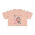 Crop Tee — "Why Fit In When You Were Born to Stand Out" Flamingo Graphic