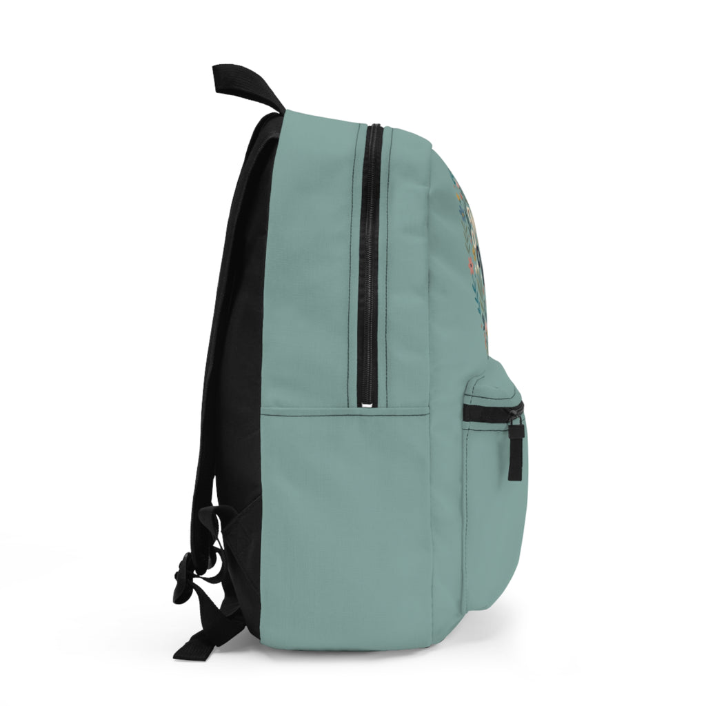 Mommy's Village Floral Backpack — 'Built by Love Fueled by Caffeine & Wine' Cute Mom Tote