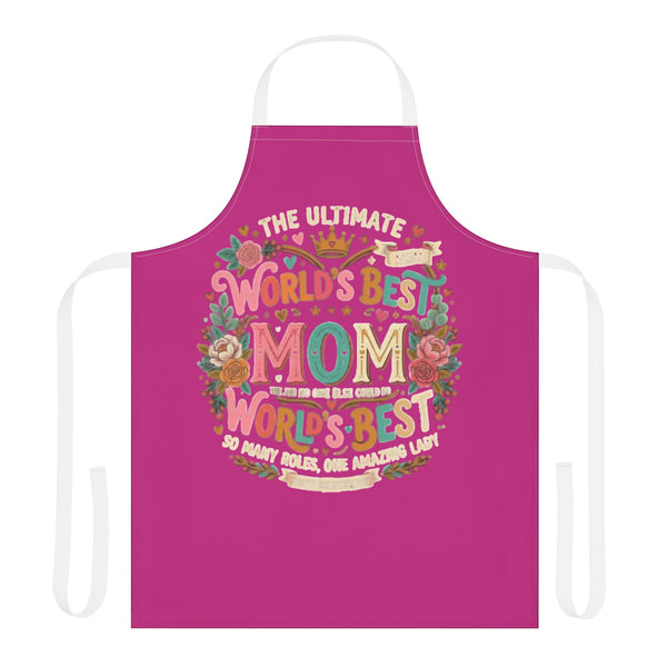World's Best Mom Floral Apron — Ultimate Mother's Day Gift