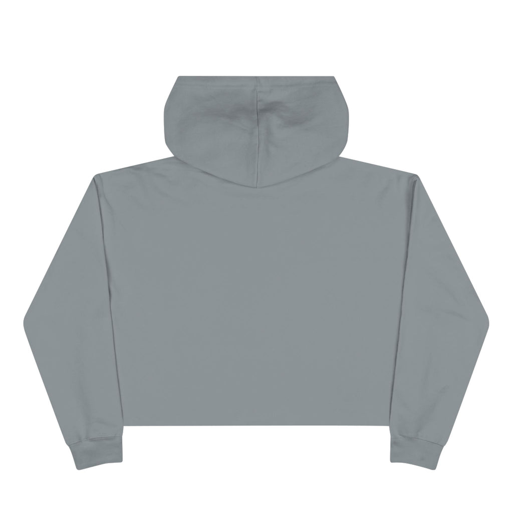 Cropped Hoodie — Sunburst Floral Graphic (Yellow Hibiscus)