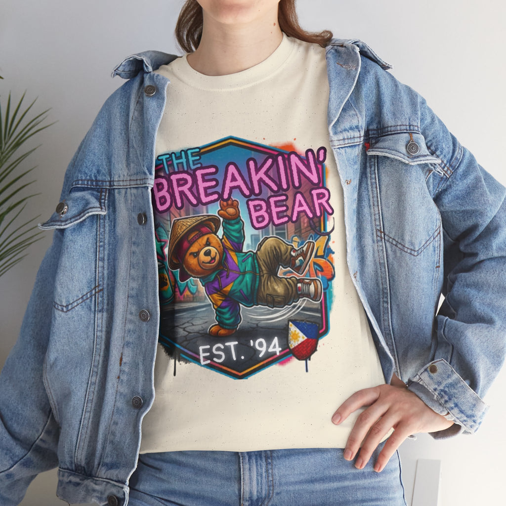 Breakin' Bear Graphic Tee — 'The Breakin' Bear' Est. '94 Retro Streetwear Filipino