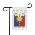 Filipino Sun Stamp Garden Flag — Patriotic Philippines House Banner