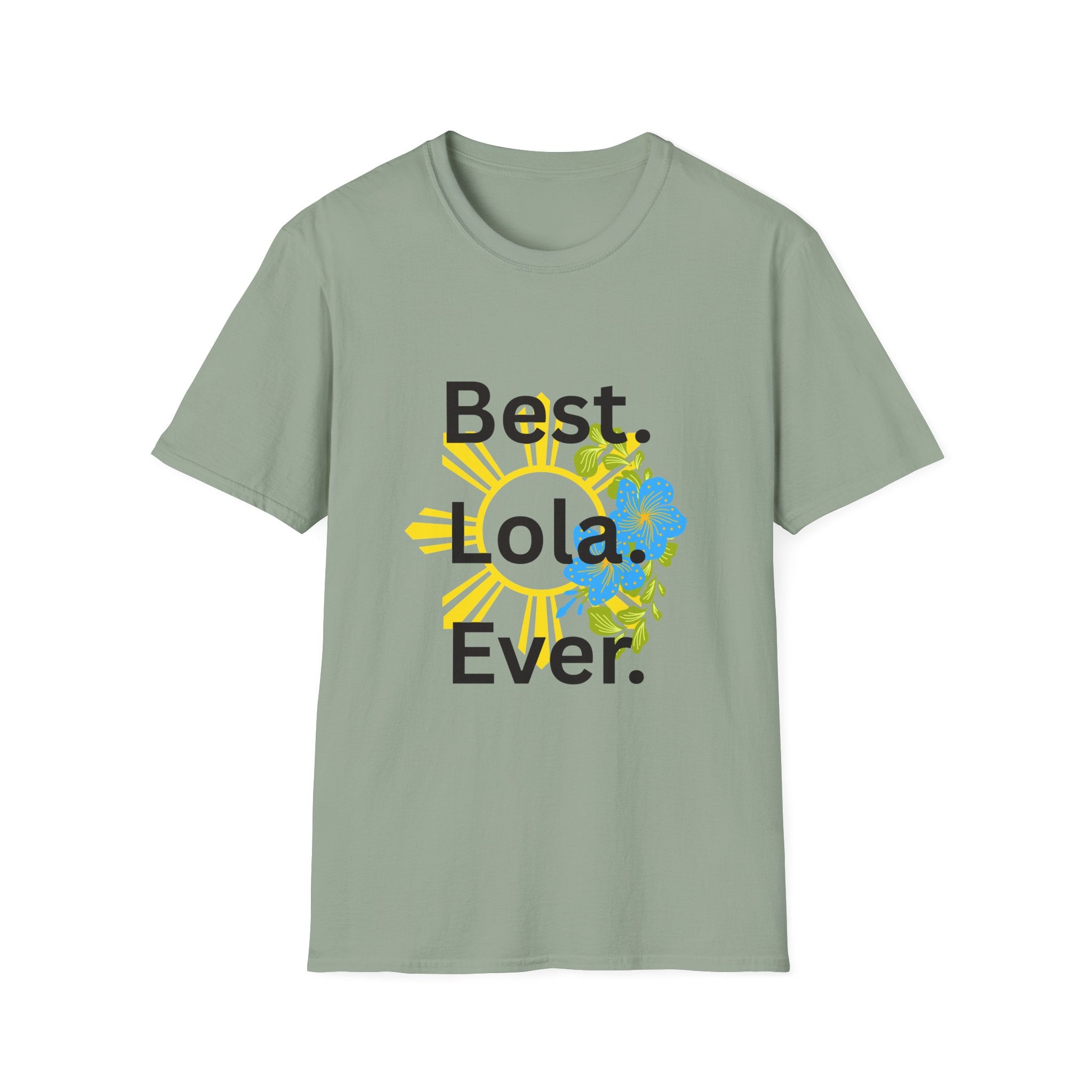 Baby boy pregnancy announcement for the Best Lola Ever T-Shirt — Floral Sun Graphic Tee for Grandma/Mother’s Day