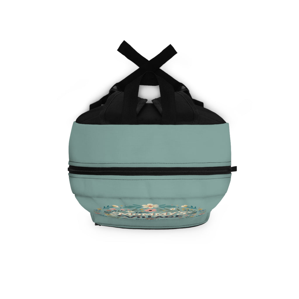 Mommy's Village Floral Backpack — 'Built by Love Fueled by Caffeine & Wine' Cute Mom Tote