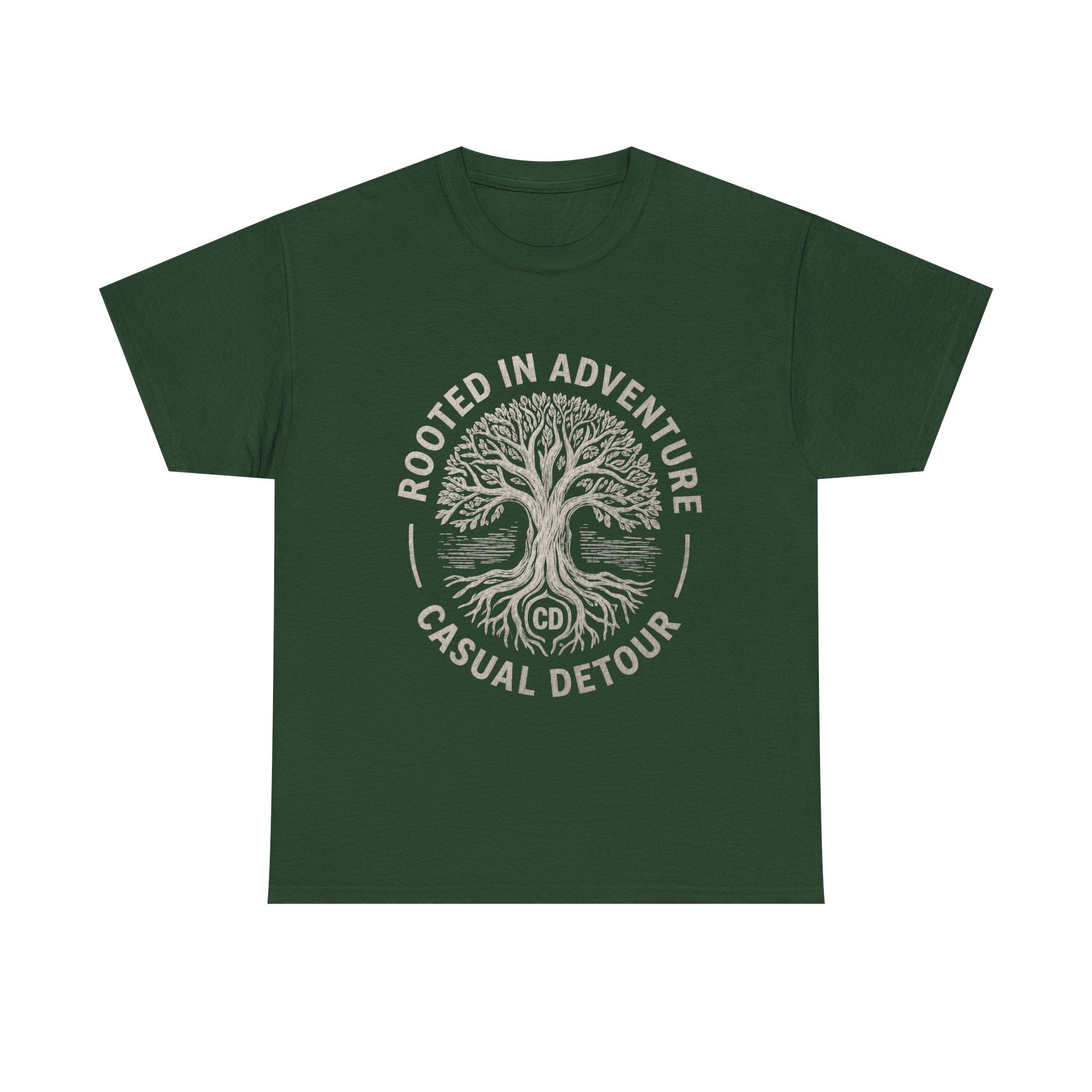 Adventure Tree T‑Shirt — "Rooted in Adventure, Casual Detour" Outdoor Graphic Tee