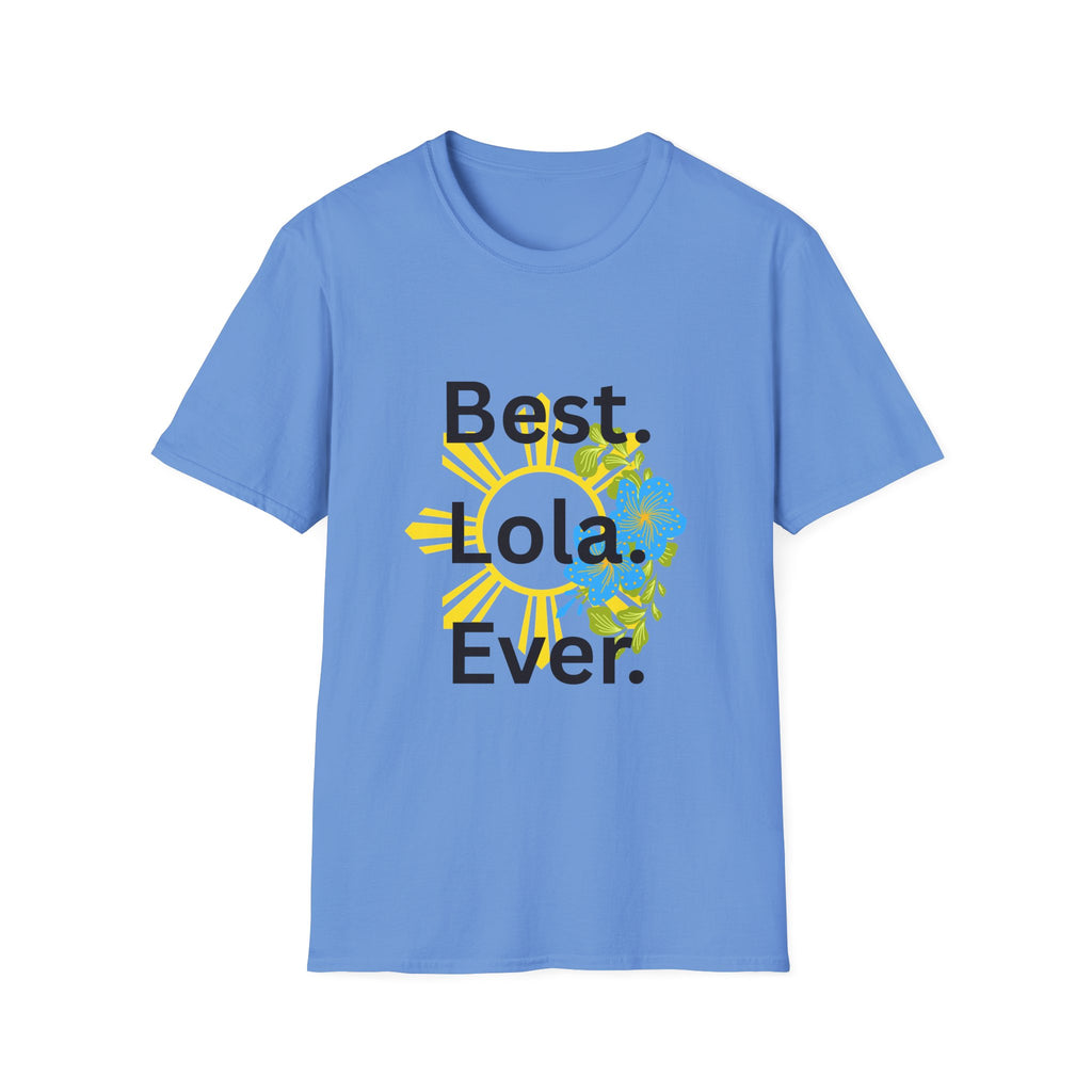 Baby boy pregnancy announcement for the Best Lola Ever T-Shirt — Floral Sun Graphic Tee for Grandma/Mother’s Day