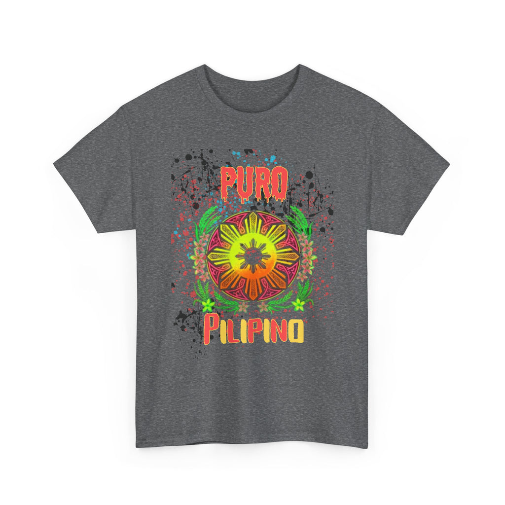 Puro Pilipino Graphic Tee — Vibrant Filipino Pride Floral Design