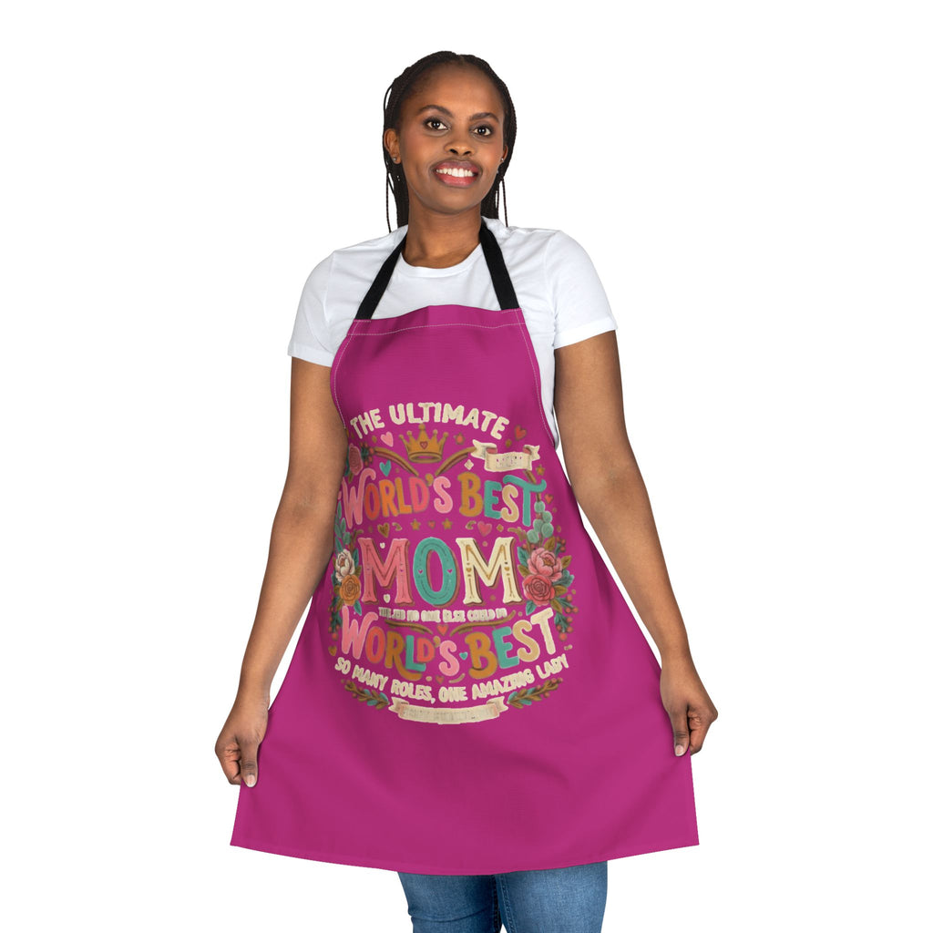 World's Best Mom Floral Apron — Ultimate Mother's Day Gift