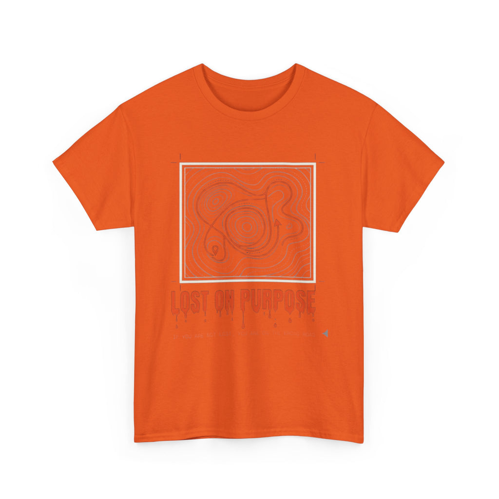 Lost On Purpose T-Shirt - Casual Detour-— Abstract Line Art Graphic Tee