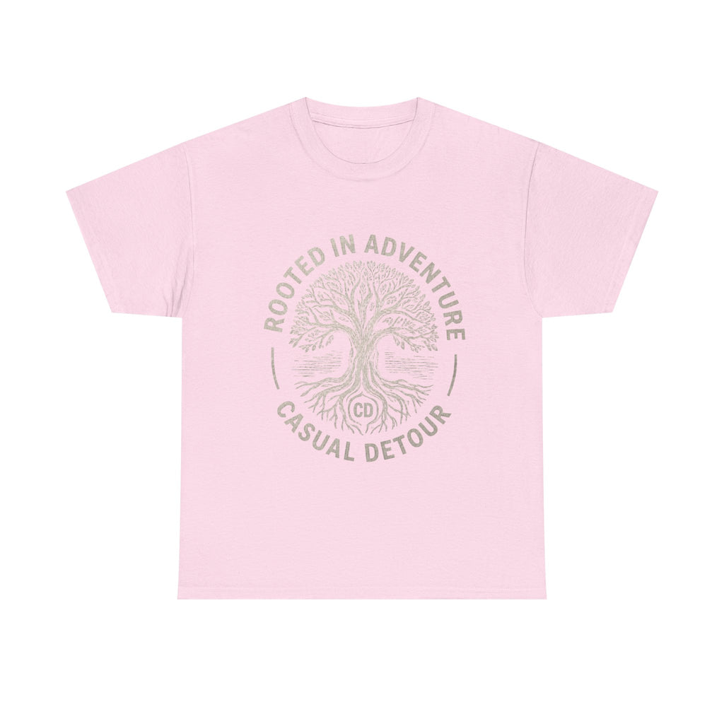 Adventure Tree T‑Shirt — "Rooted in Adventure, Casual Detour" Outdoor Graphic Tee