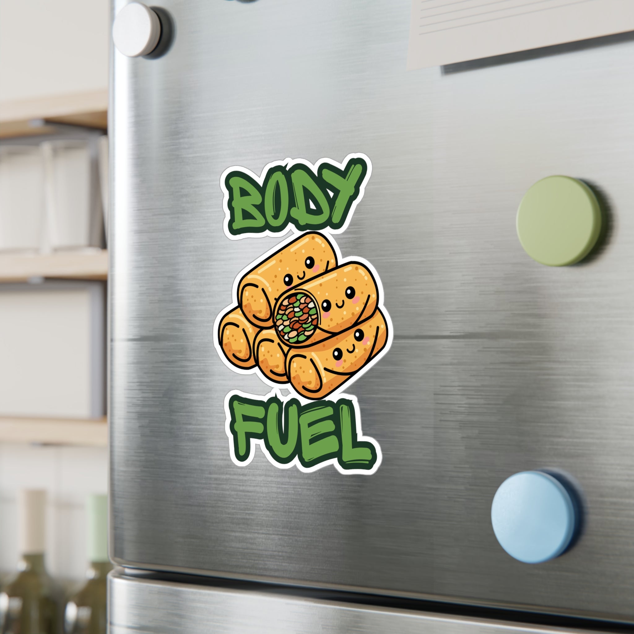 Cute Lumpia Stack Vinyl Sticker – Kawaii Philippines,  Pinoy, filipino,Food Kiss-Cut Decal