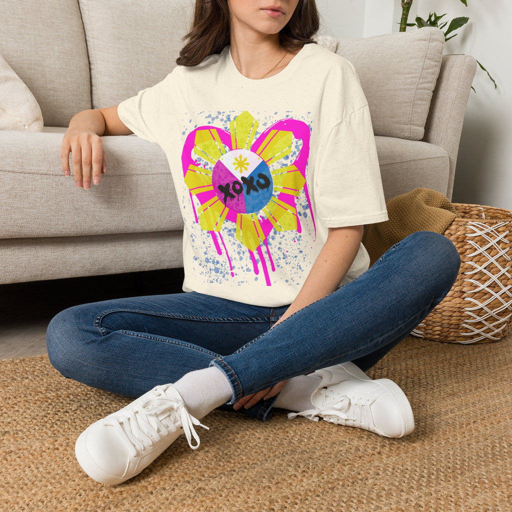 Pinay power Flower Graffiti T-Shirt bloom Tee