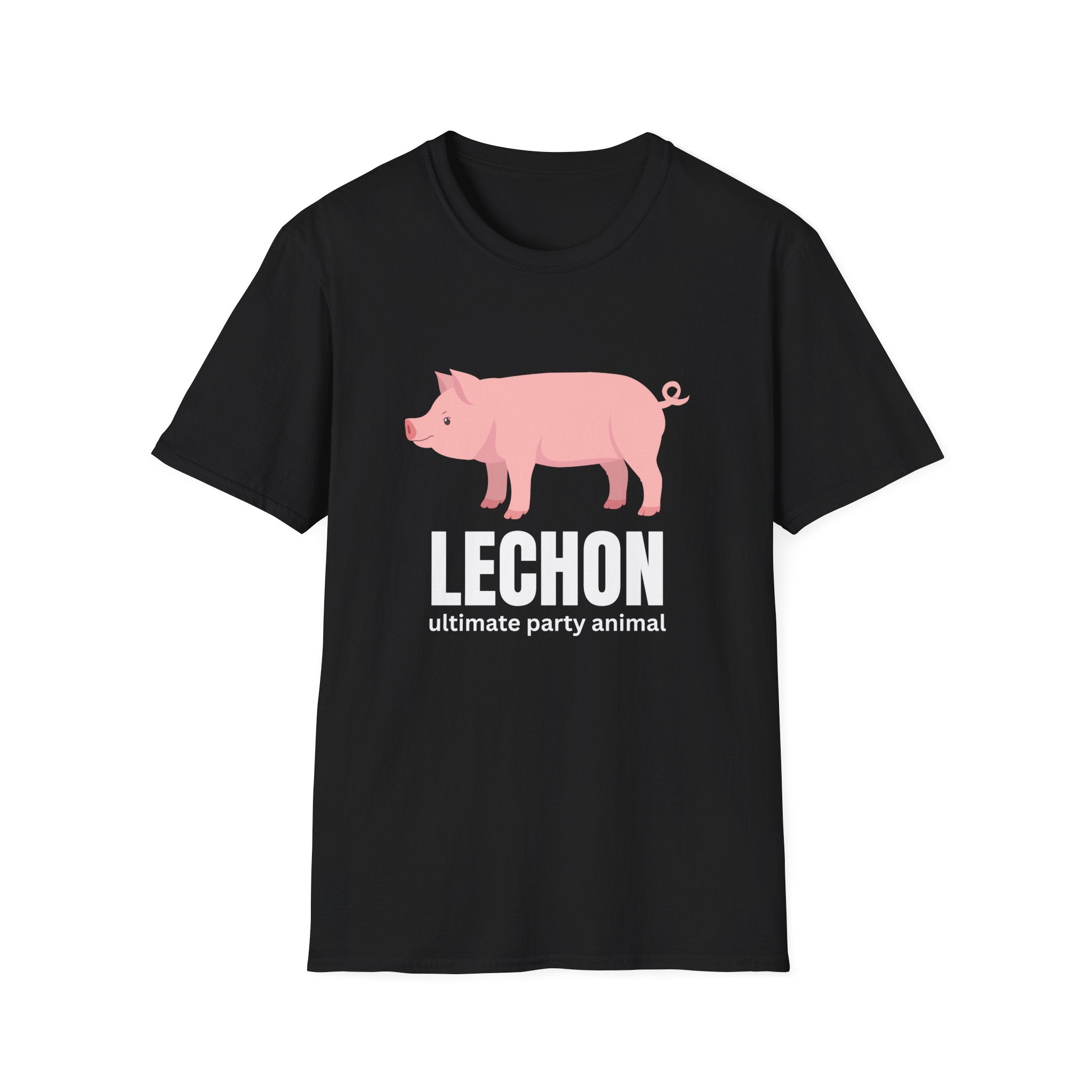 Lechon Pig T-Shirt — “Lechon: ultimate party animal” Funny Filipino Roast Pork Tee