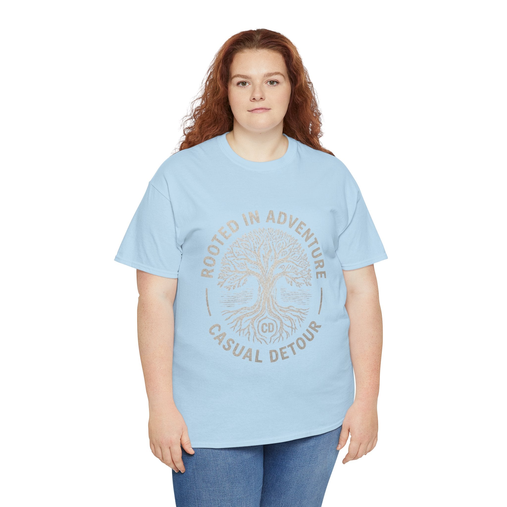 Adventure Tree T‑Shirt — "Rooted in Adventure, Casual Detour" Outdoor Graphic Tee