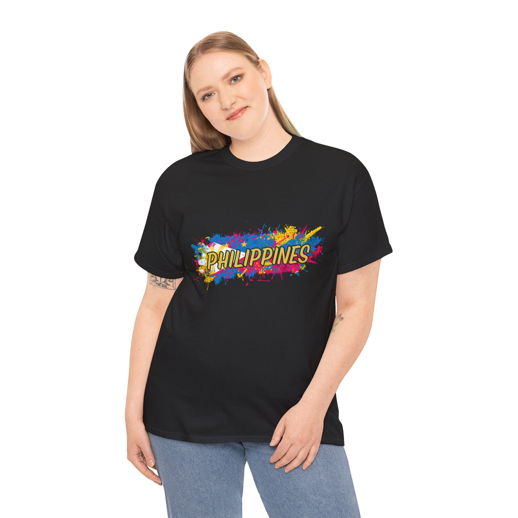 Philippines Color Splash T‑Shirt — Vibrant Filipino Pride Tee