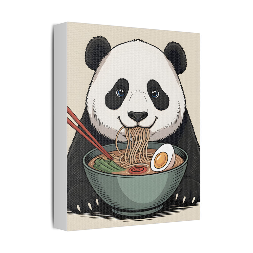 Panda Ramen Canvas Print