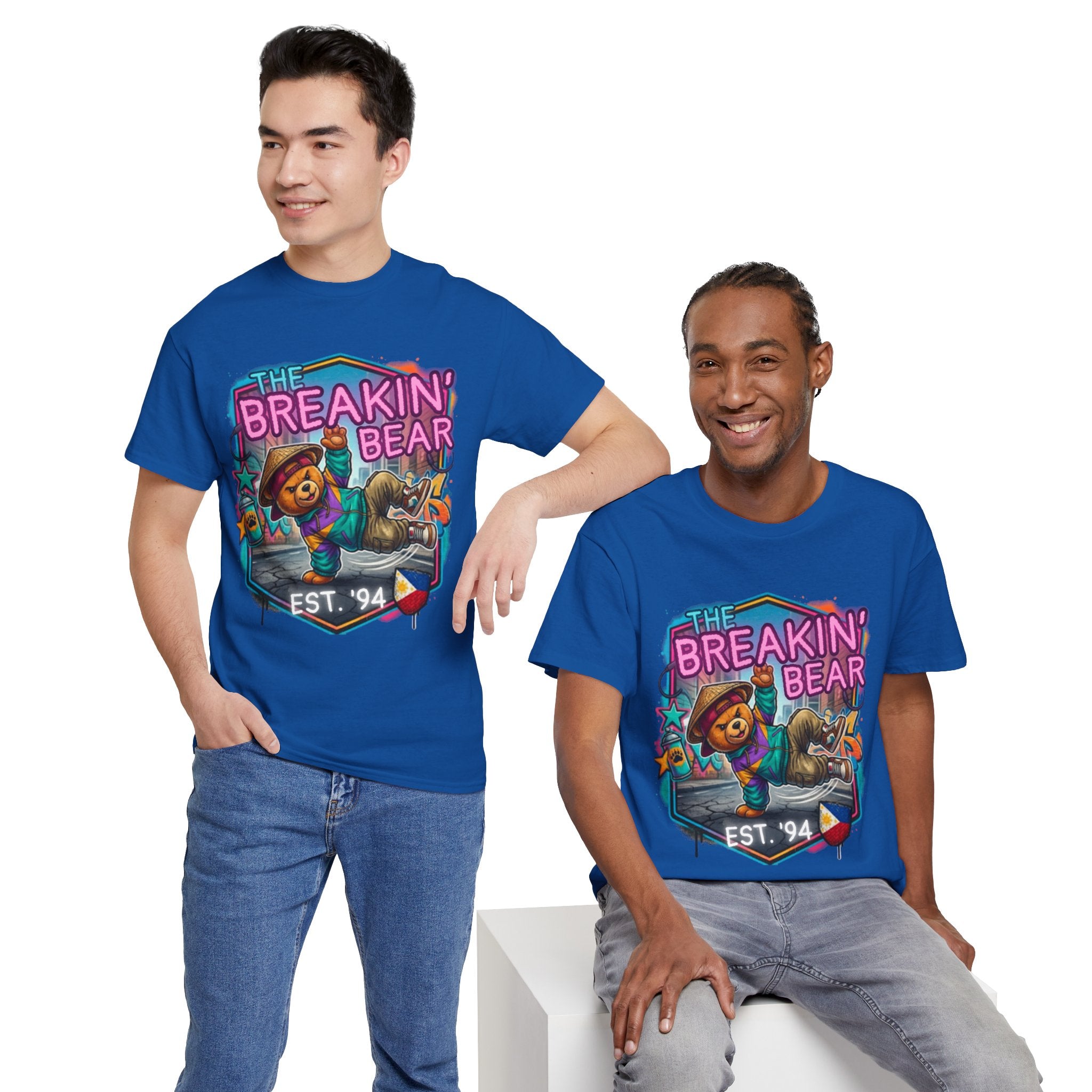 Breakin' Bear Graphic Tee — 'The Breakin' Bear' Est. '94 Retro Streetwear Filipino