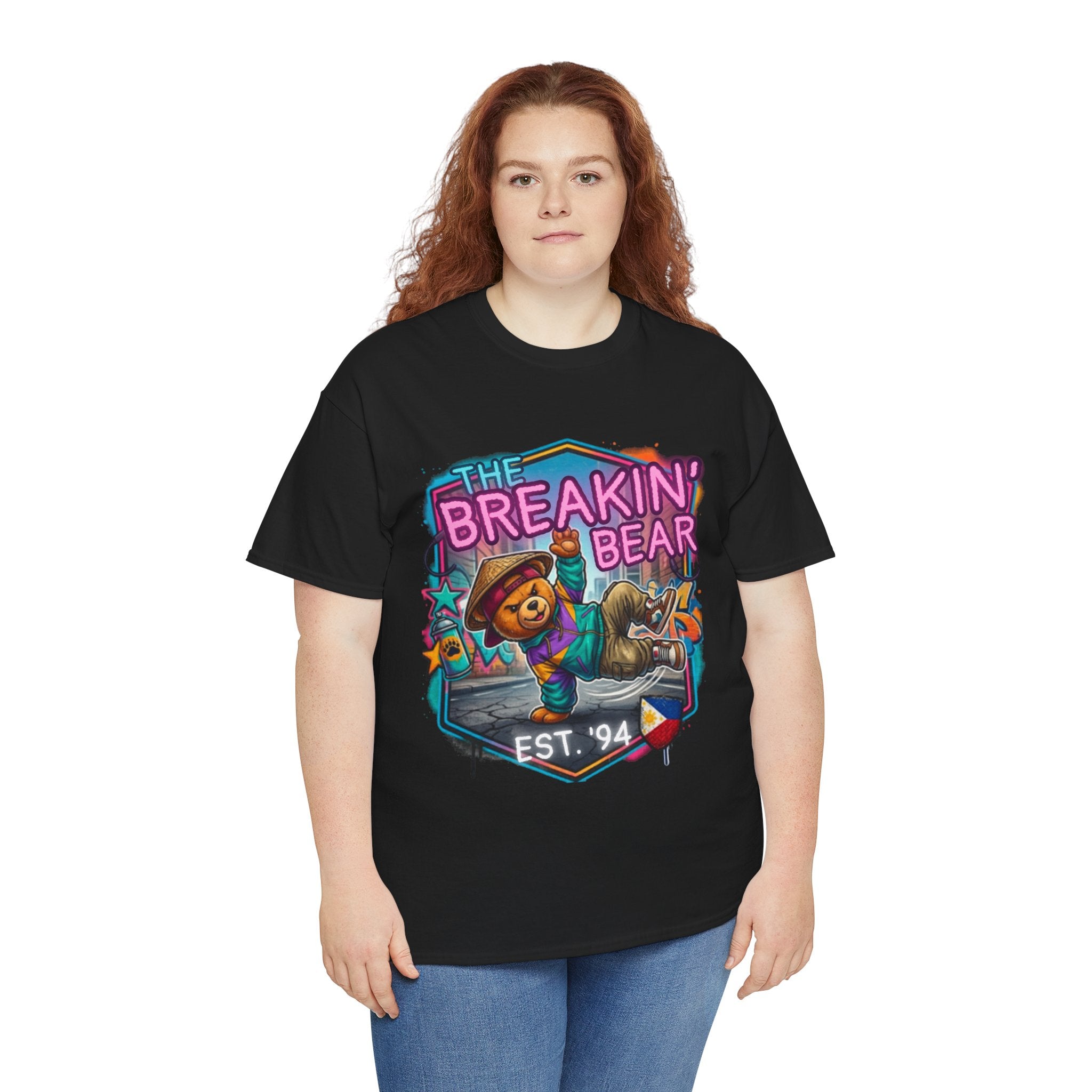Breakin' Bear Graphic Tee — 'The Breakin' Bear' Est. '94 Retro Streetwear Filipino