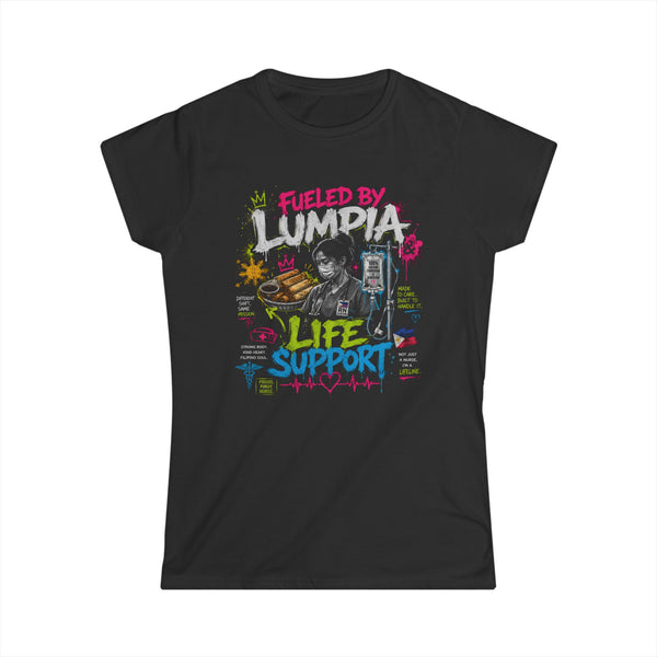 Lumpia Life Support Tee — Filipino Food Lover Graphic Shirt