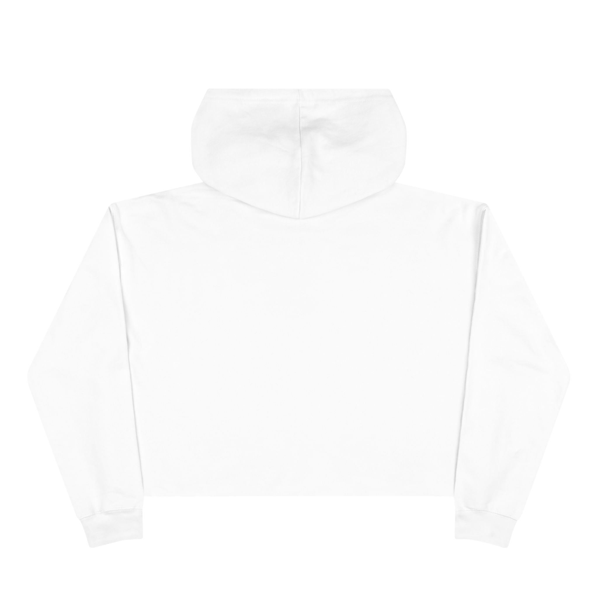 Cropped Hoodie — Sunburst Floral Graphic (Yellow Hibiscus)