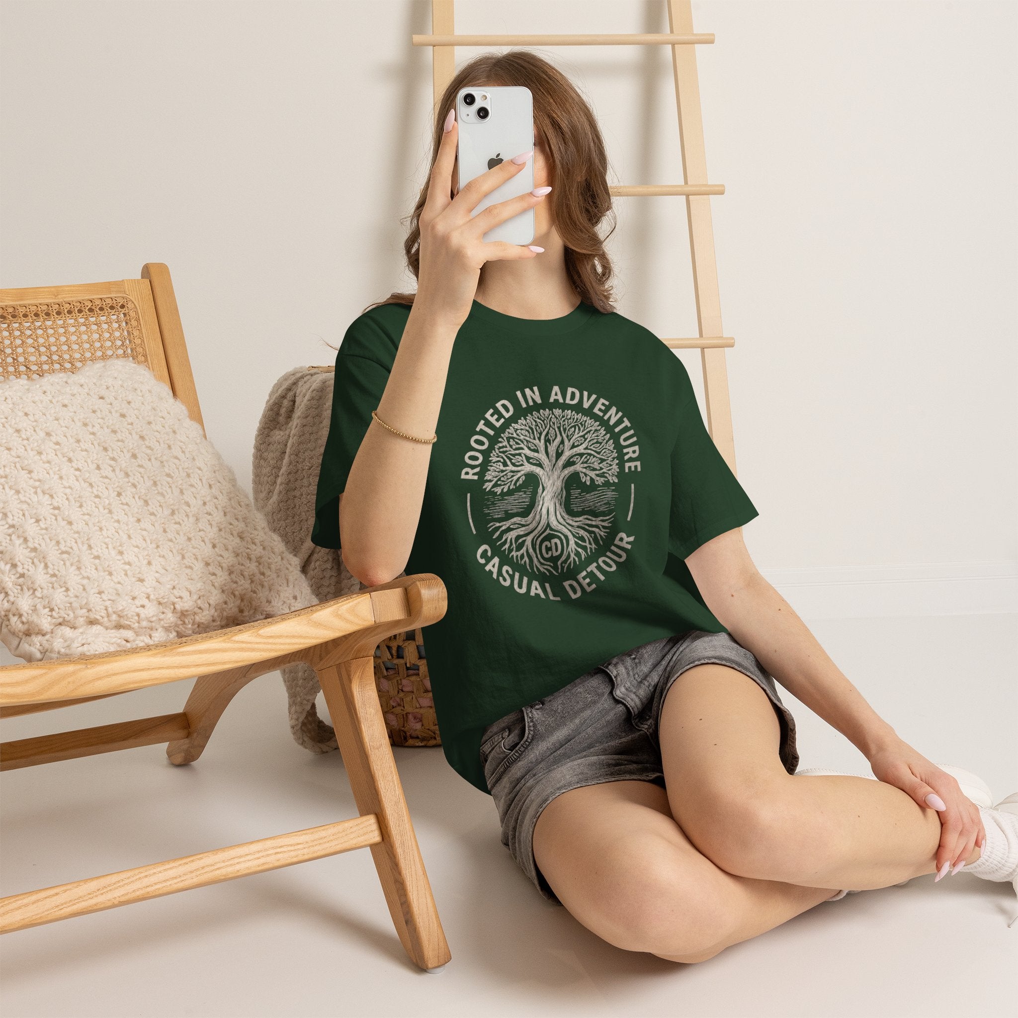 Adventure Tree T‑Shirt — "Rooted in Adventure, Casual Detour" Outdoor Graphic Tee