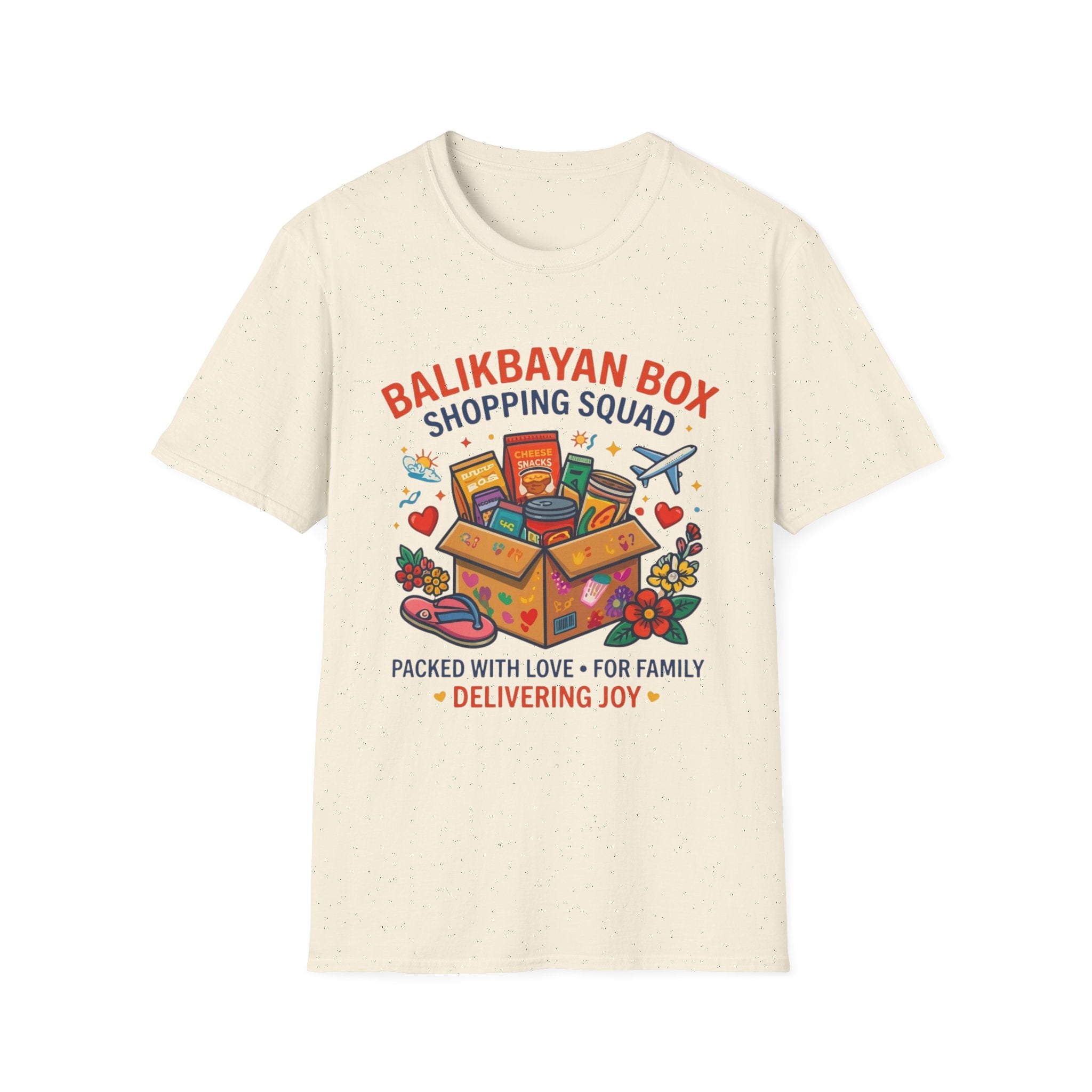 Balikbayan Box T-Shirt — "Balikbayan Box Shopping Squad" Filipino Care Package Tee
