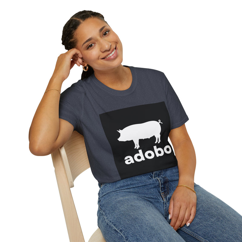 Adobo Pig T-Shirt — Filipino Foodie Tee with Pig Silhouette