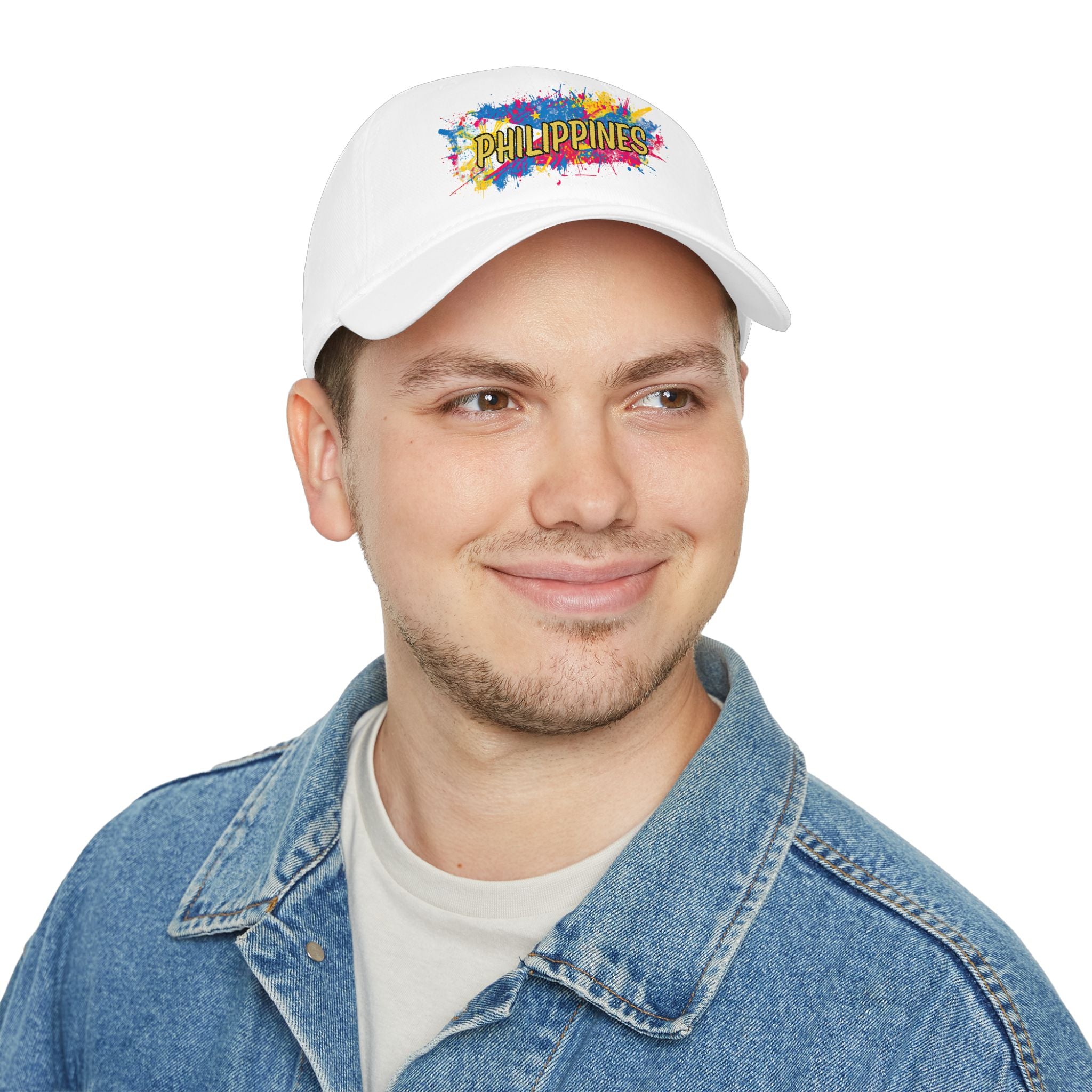 Philippines Paint Splash Baseball Cap — Colorful Filipino Pride Hat