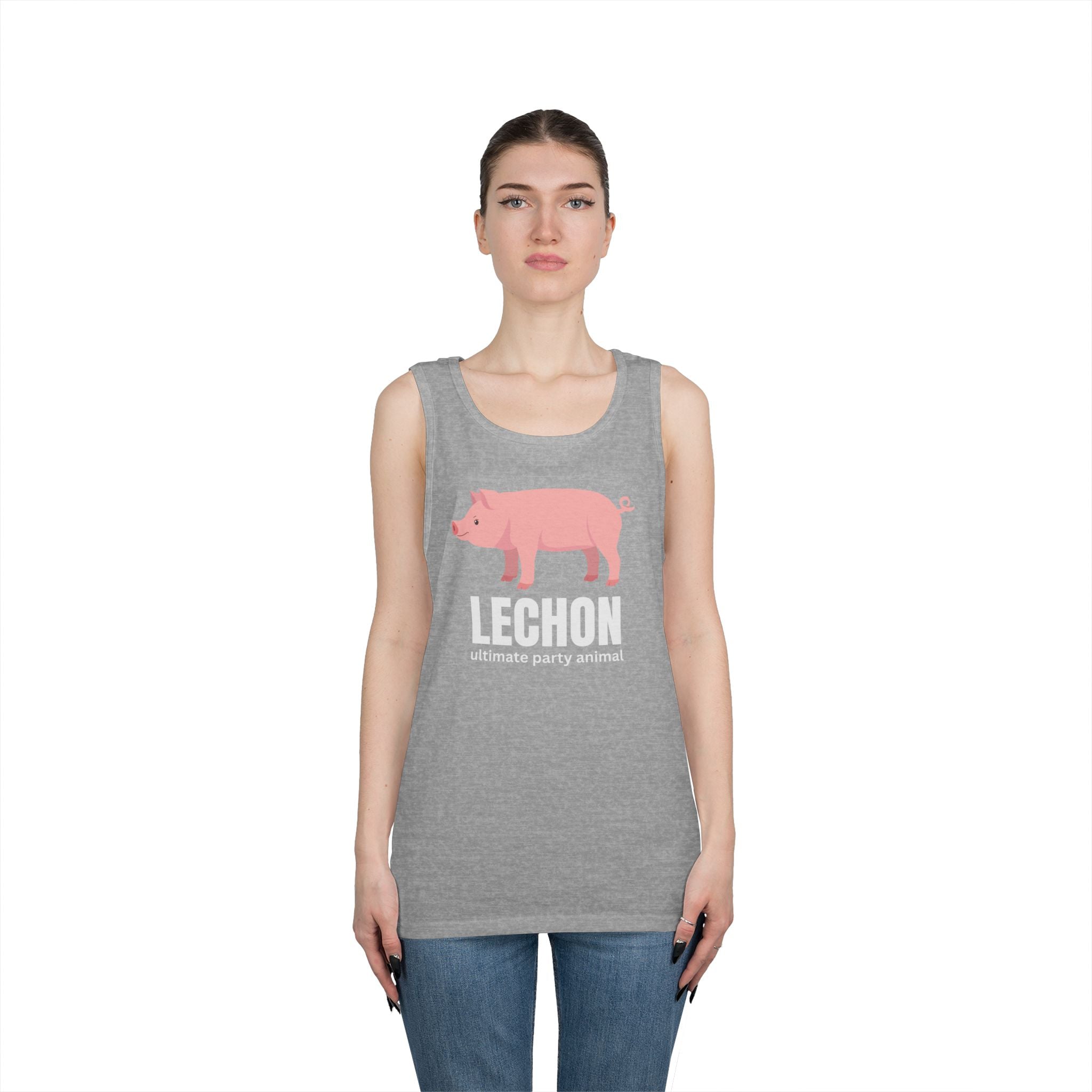 Lechon "Ultimate Party Animal" Tank Top — Funny Filipino Pig Roast Tee