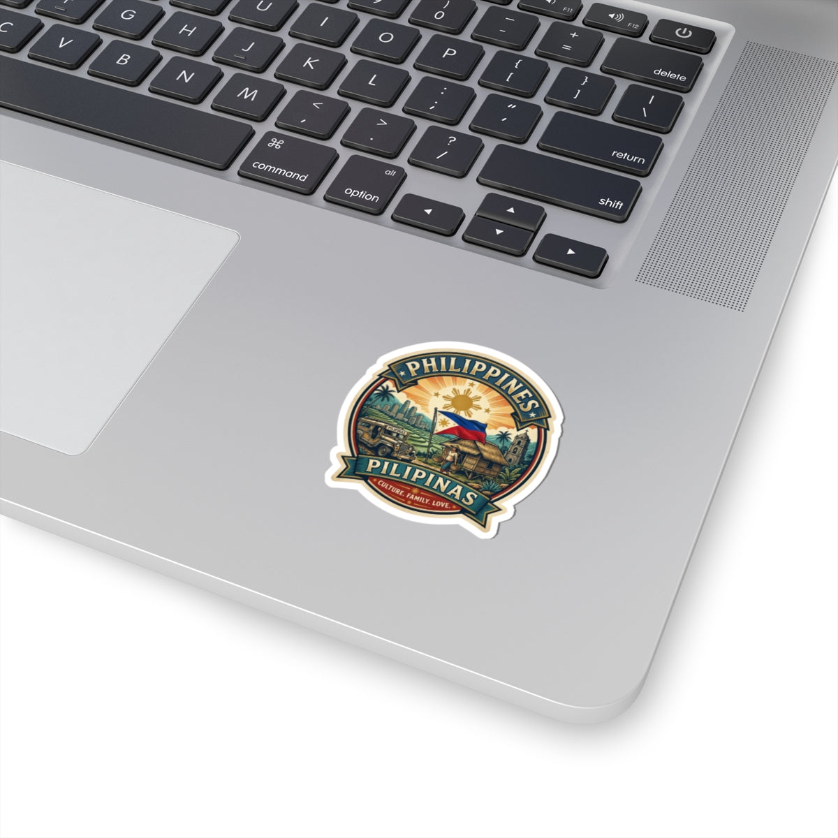 Philippines Vintage Crest Sticker — Pilipinas Culture, Family, Love