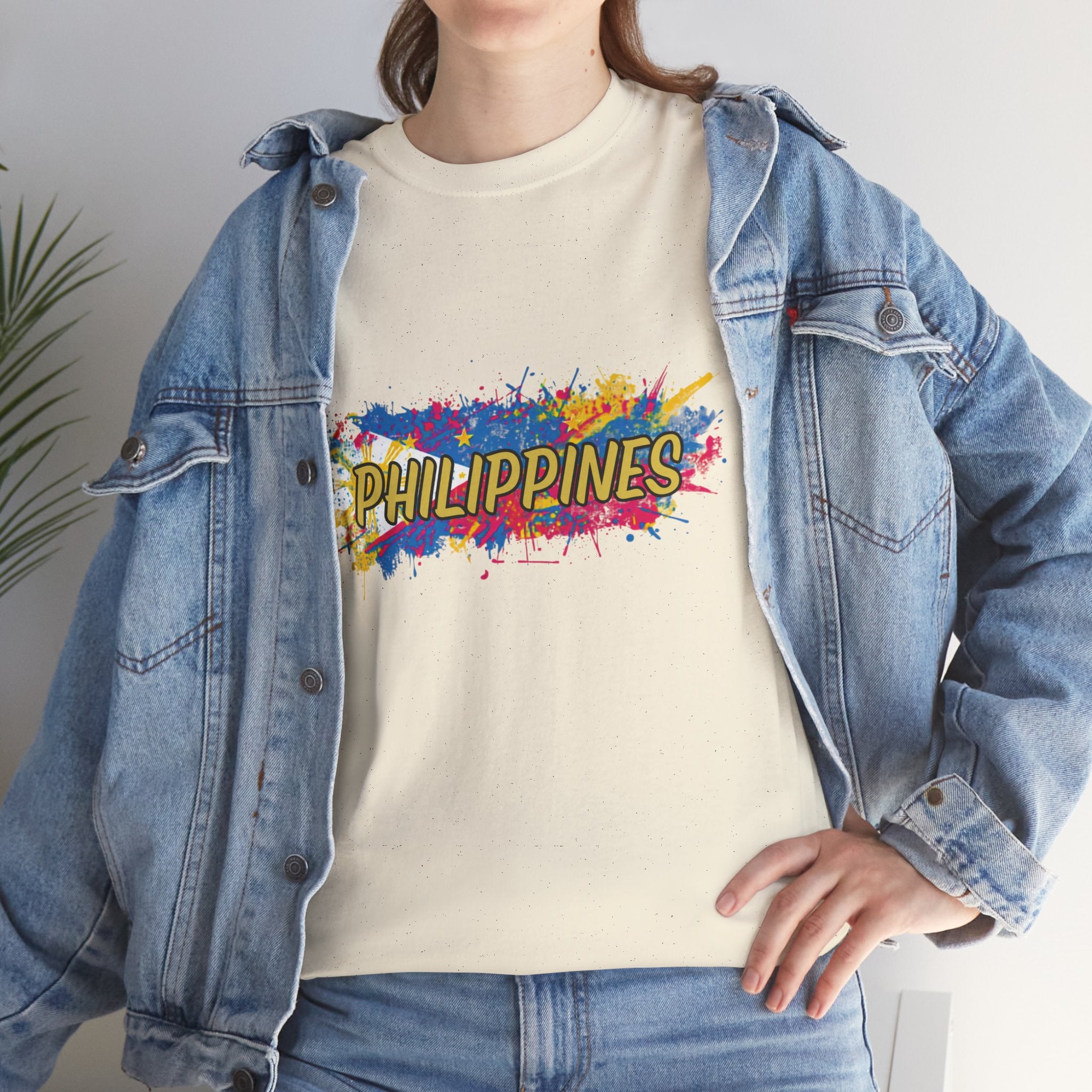 Philippines Color Splash T‑Shirt — Vibrant Filipino Pride Tee