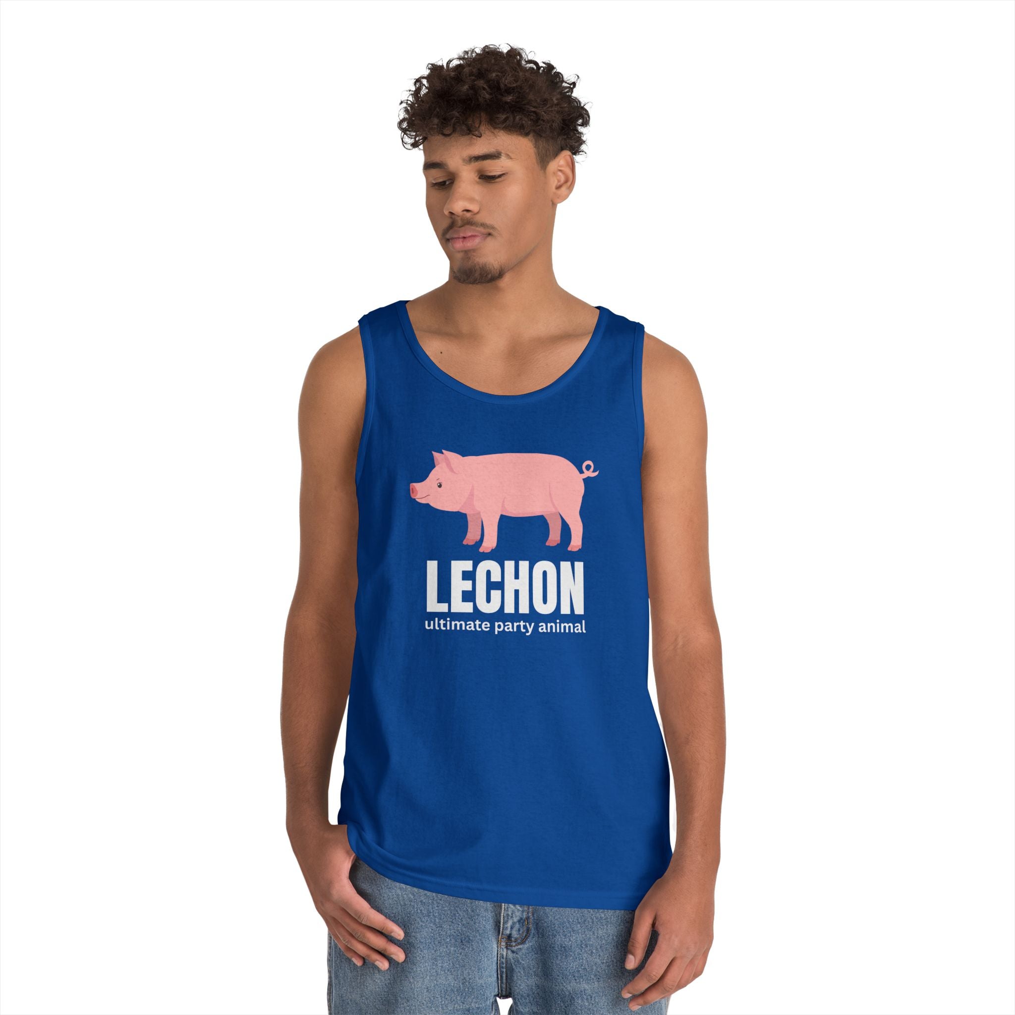 Lechon "Ultimate Party Animal" Tank Top — Funny Filipino Pig Roast Tee