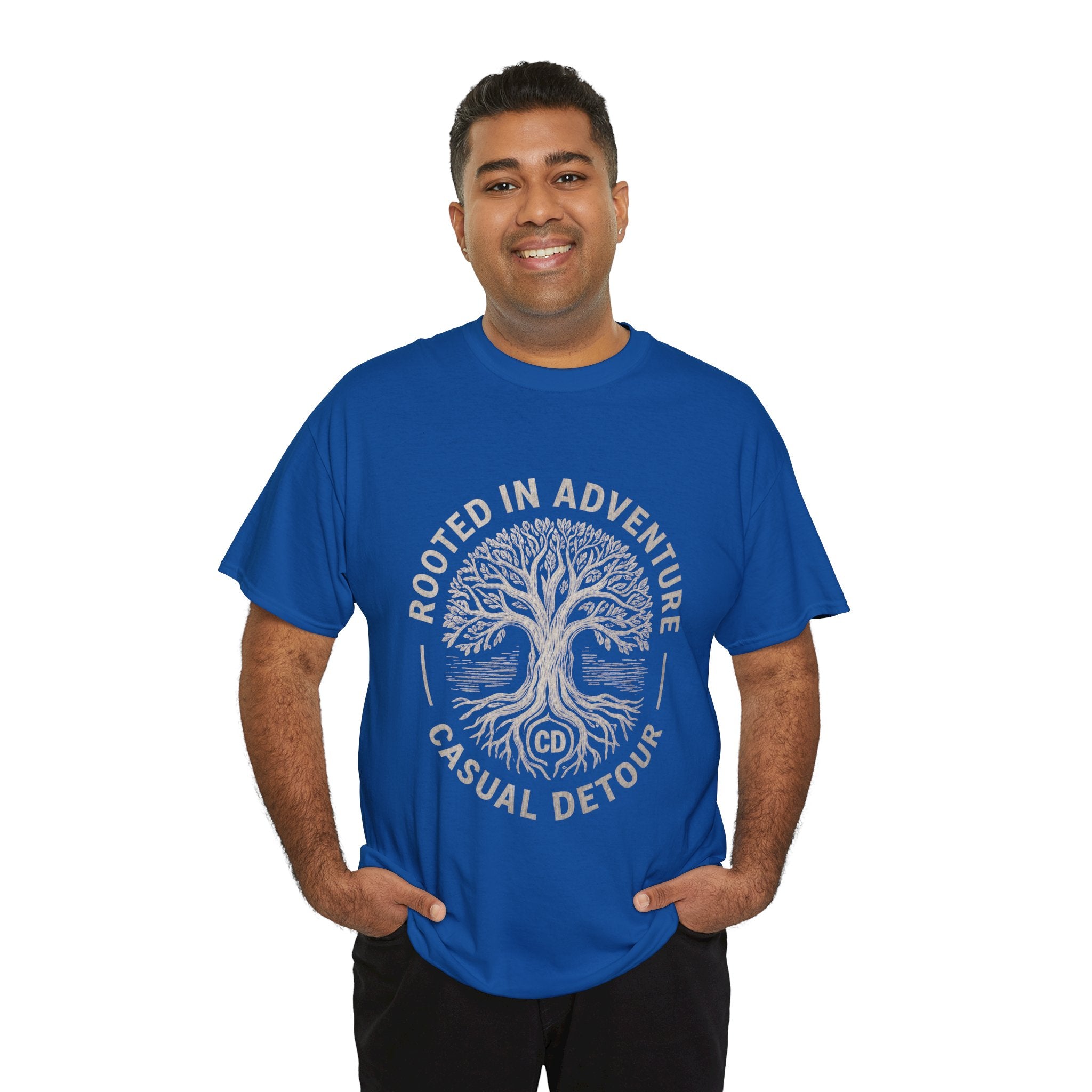 Adventure Tree T‑Shirt — "Rooted in Adventure, Casual Detour" Outdoor Graphic Tee