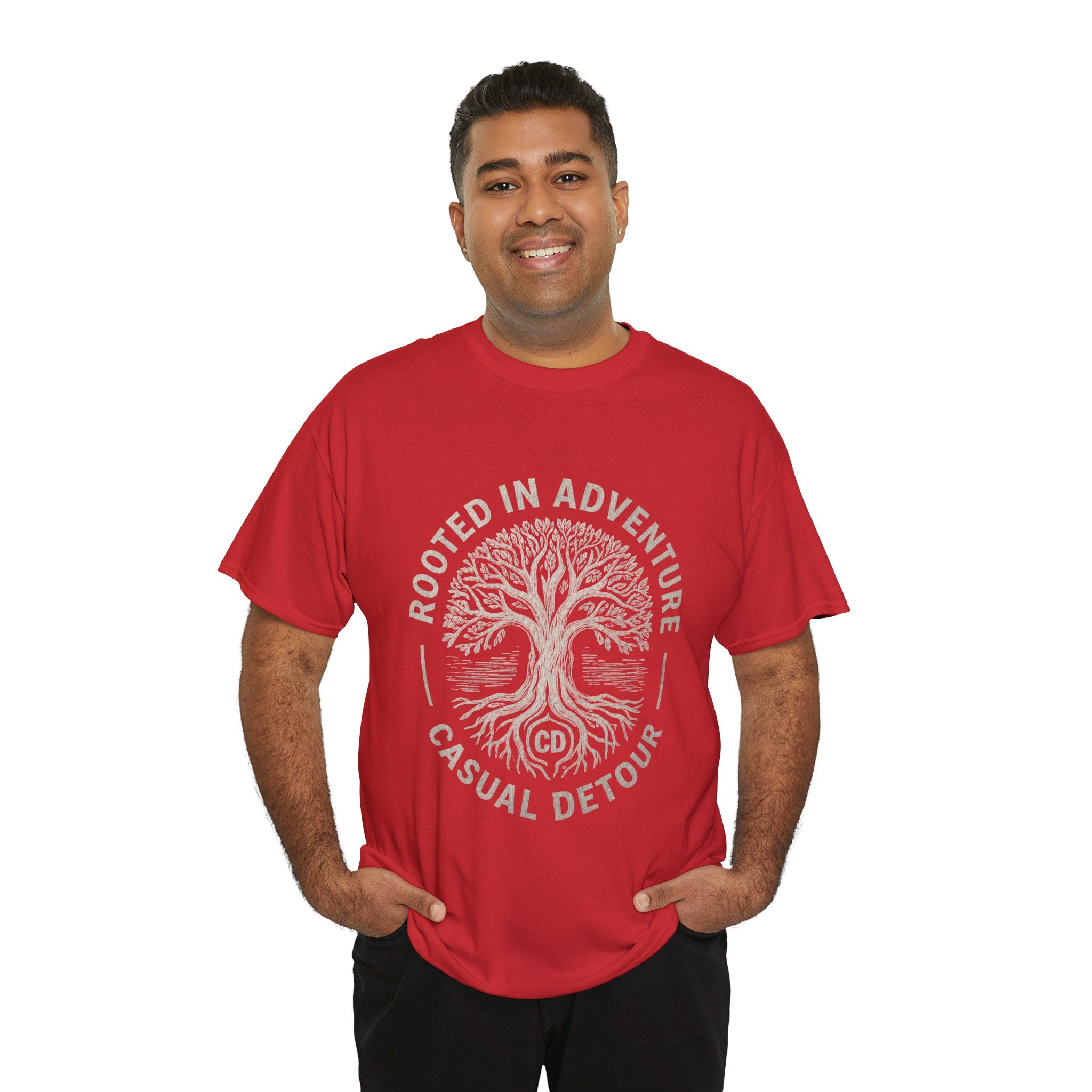 Adventure Tree T‑Shirt — "Rooted in Adventure, Casual Detour" Outdoor Graphic Tee