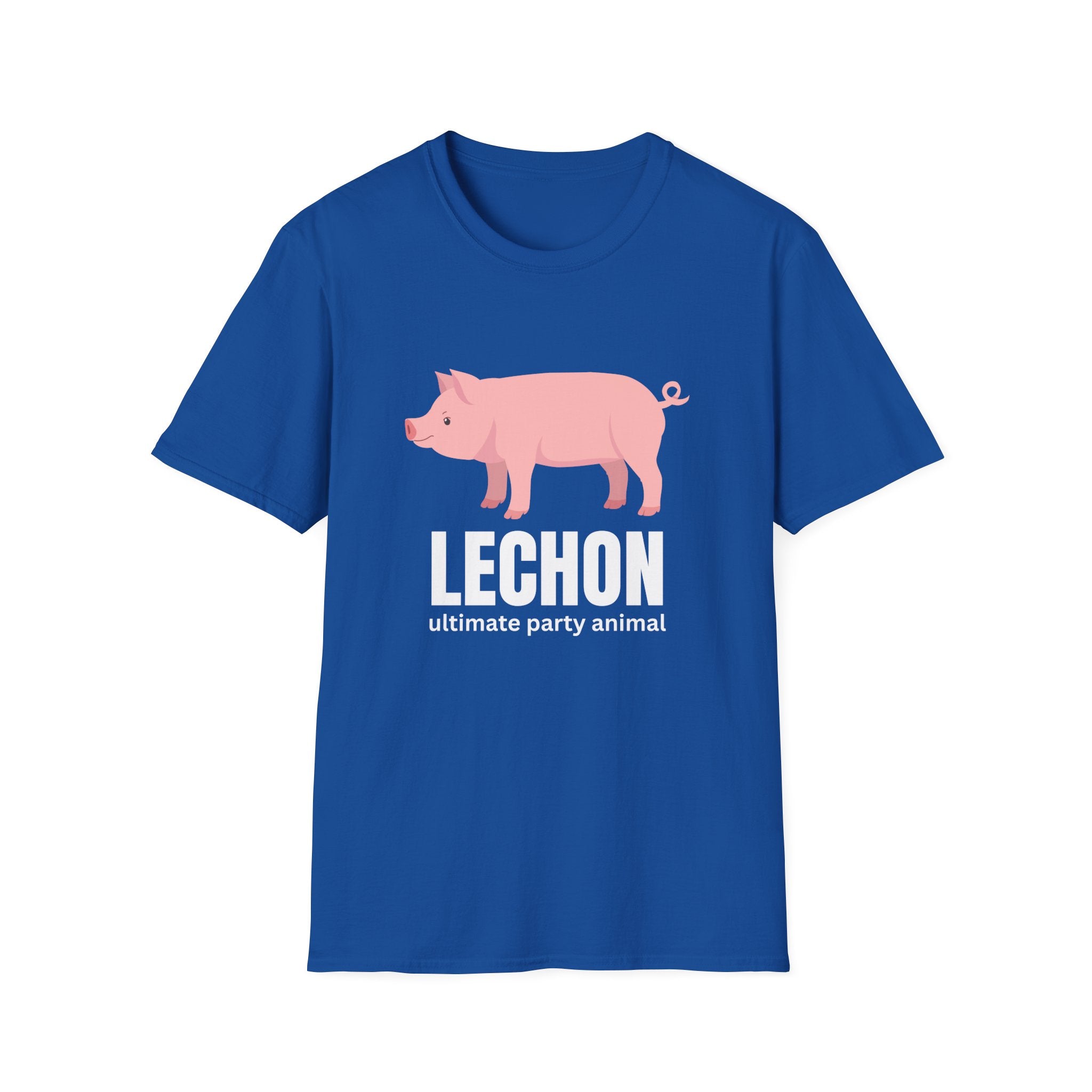 Lechon Pig T-Shirt — “Lechon: ultimate party animal” Funny Filipino Roast Pork Tee