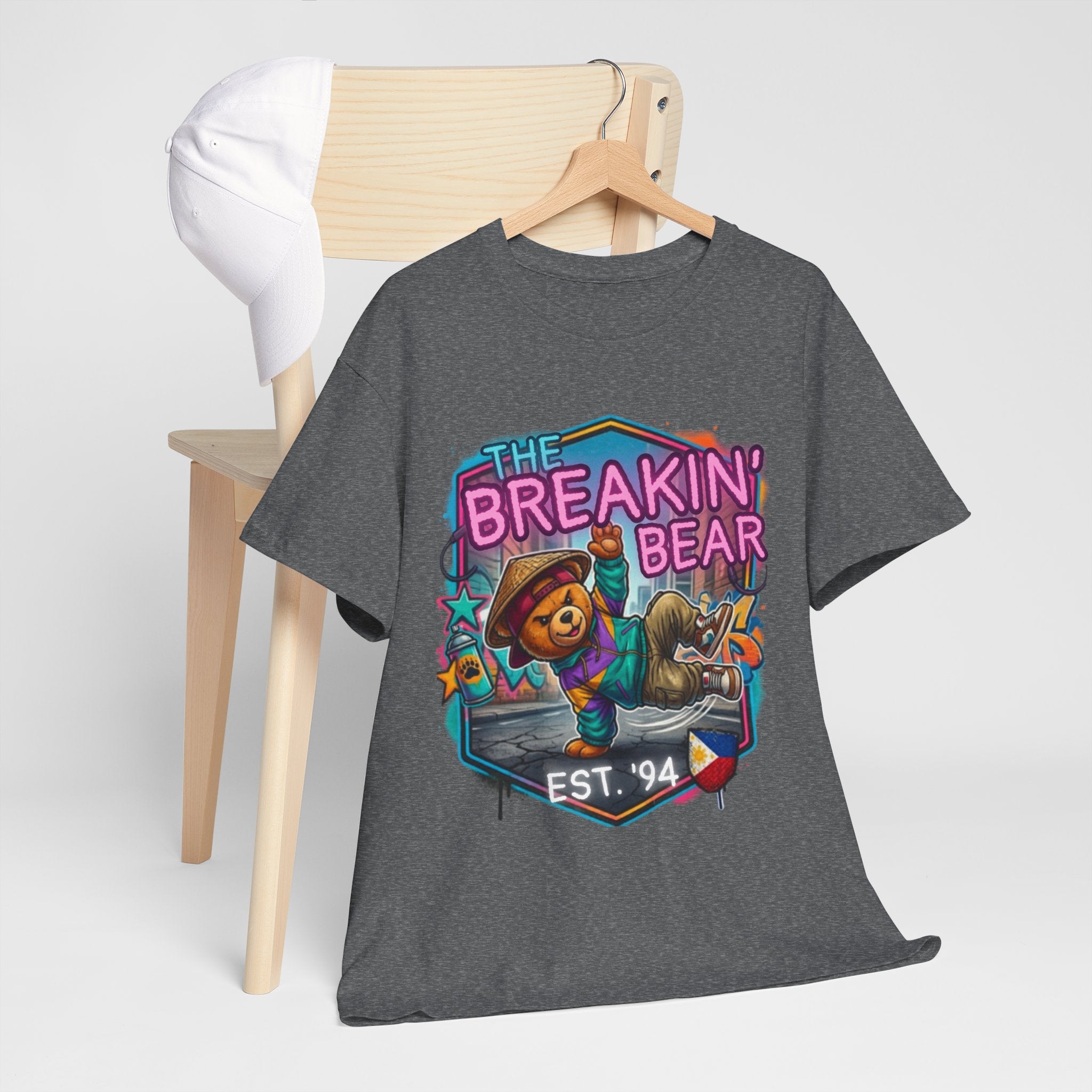Breakin' Bear Graphic Tee — 'The Breakin' Bear' Est. '94 Retro Streetwear Filipino