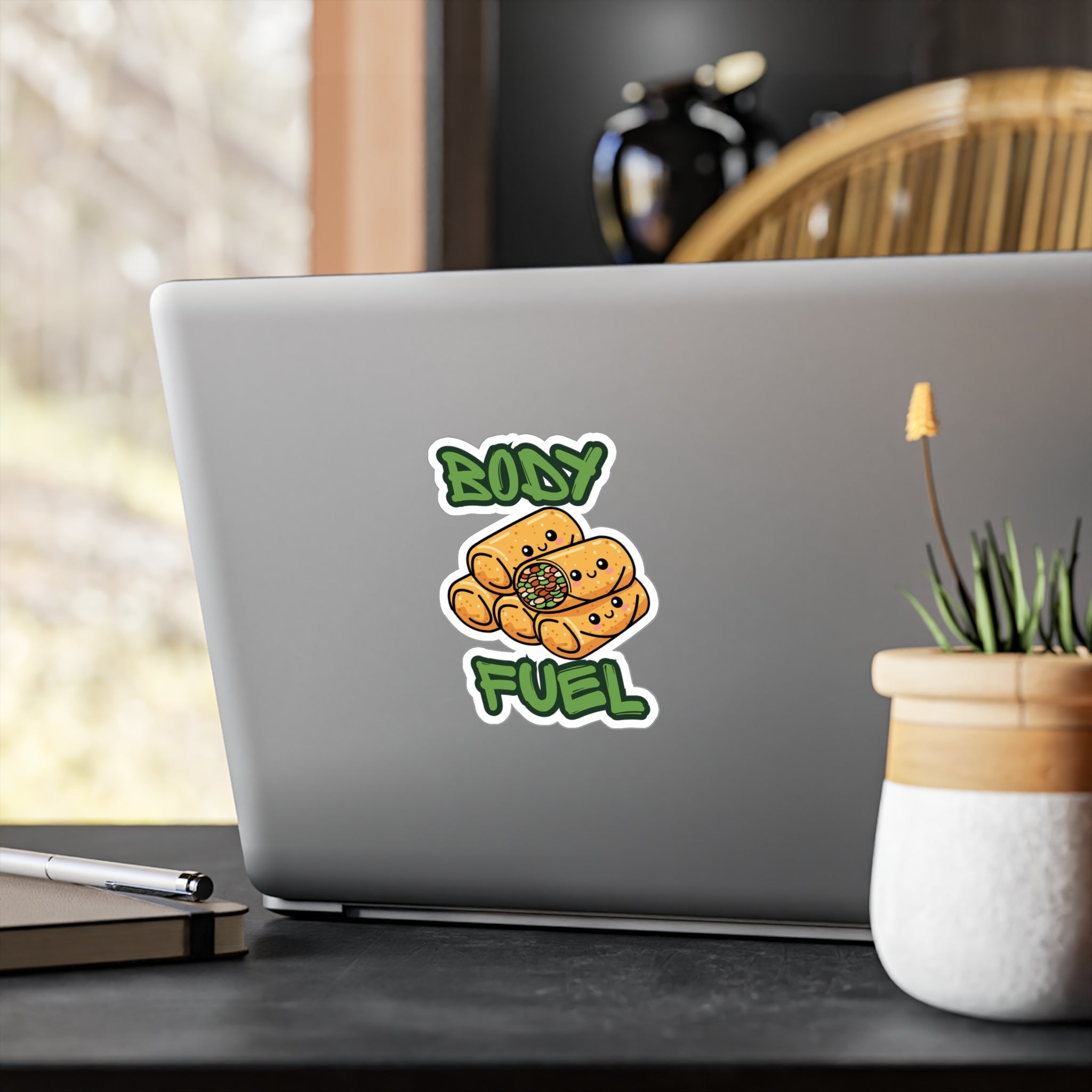 Cute Lumpia Stack Vinyl Sticker – Kawaii Philippines,  Pinoy, filipino,Food Kiss-Cut Decal